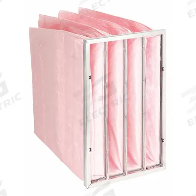 GRAINGER Pocket Air Filter: 24 in x 12 in x 22 in, MERV 13, Pink, Synthetic - MERV 13 Pocket Air Filters