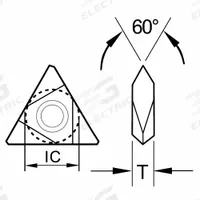 ULTRA-DEX USA Triangle Turning Insert: TNMC-43NV .010 (MPN 913-000-472). Key specifications — attr257938: TNMC-43NV .010.
