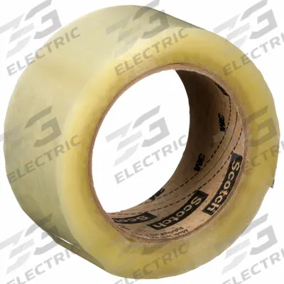 SCOTCH Carton Sealing Tape: 2.1 mil Tape Thick, 1 7/8 in x 110 yd, Clear - Hot Melt Packing Tape for Recycled Boxes