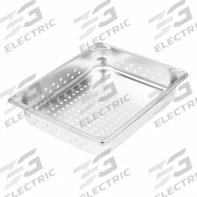 VOLLRATH Steam Table Pan: Half Size, Rectangular, 22 ga Gauge, 4.3 qt Capacity - Steam Table Pans