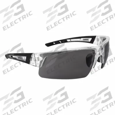 DEWALT Safety Glasses: Smoke Lens, Clear Frame - Padded Comfort-Fit Safety Glasses