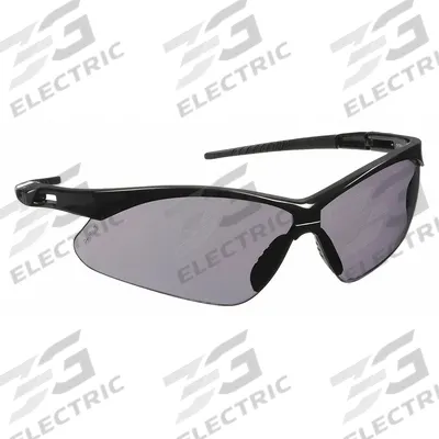 CONDOR Safety Glasses: Gray Lens, Half-Frame, Anti-Fog/Scratch-Resistant - Padded Comfort-Fit Safety Glasses