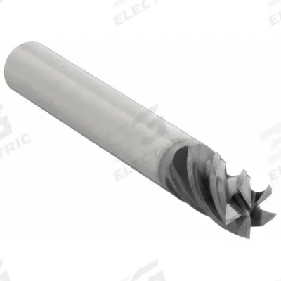 WIDIA HANITA Square End Mill: Carbide, AlTiN Coated, 5 Flute, 1/4" Mill Dia, 1-1/8" LOC - Fast-Cutting Carbide Square End Mills for Stainless Steel & Super Alloys