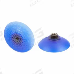 SCHMALZ Vacuum Pad Assembly: Deep, 3/8 in NPT, 111.1 mm Pad Dia, Elastodur ED, Blue, 85 A, SAX (MPN 10.01.19.00155). Key specifications — attr1019101: 10.01.19.00155; attr1019103: SCHMALZ; attr1019107: 85 A.
