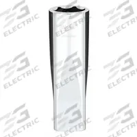 MILWAUKEE Deep Well Socket: Metric, 1/2 in Drive Size, 18 mm Socket Size, 6-Point, Deep, Chrome (MPN 45-34-9142). Key specifications — attr1204417: MILWAUKEE; attr1204392: Chrome.