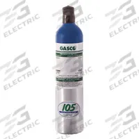 GASCO Calibration Gas: Air, +/-2% Accuracy, C3H8, Calibration Gas, 105 L Cylinder Capacity, Cylinder (MPN 105ES-176-0.3). Key specifications — For Use With: All OEM Gas Detectors; Background Gas: Air; Brand: GASCO; Gas Mixture: Propane (14% LEL) 0.3%.