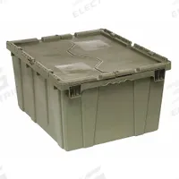 QUANTUM STORAGE SYSTEMS Attached Lid Tote: 29.9 gal, 28 1/8 in x 20 5/8 in x 15 5/8 in, Gray Body (MPN QDC2820-15). Key specifications — attr1188613: Plastic; attr1188631: QUANTUM STORAGE SYSTEMS.