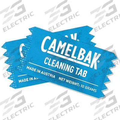 CAMELBAK Cleaning Tablets: Blue, Cleaning Tablets, 2 3/4 in Overall Lg, 2 in Overall Wd - Cleaning Accessories for Hydration Packs