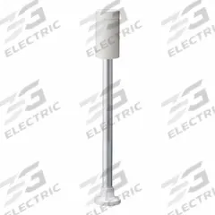 PATLITE Tower Light Mounts and Bases: Tower Light Base, For LR5, 15 5/16 in Overall Ht, LR5-02PJNW. Key specifications — Brand: PATLITE; Compatible with Series: LR5; Connection Type: Wire Leads; Housing Color: Off White; IP Rating: IP65(IEC 60529) / NEMA TYPE 4X,13; Mounting Location: Pole Mount; Manufacturer Part Number: LR5-02PJNW; Includes: Circular Bracket.