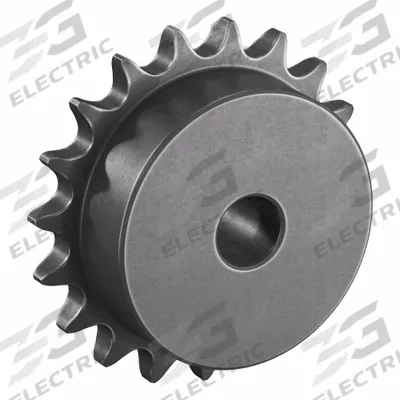 TRITAN Sprocket: One-Sided Hub, For Single Strands, 40, 19 Teeth, 3.038 in Pitch Dia - Size 40 Plain-Bore Roller Chain Sprockets
