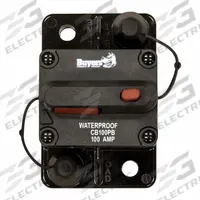 Automotive Mini Circuit Breakers: 42, Stud (MPN CB100). Key specifications — Voltage: 42; Terminal Connection: Stud; Circuit Breaker Type: Auto Reset Circuit Breaker; Brand: BUYERS PRODUCTS.