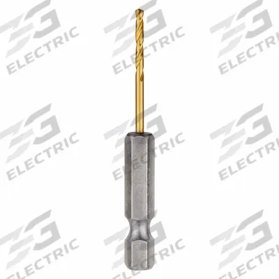 MILWAUKEE Hex Shank Drill Bit: 5/64", 135° Split Point, TiN-Coated HSS, Impact Rated - Milwaukee Shockwave Impact Duty Drill Bits