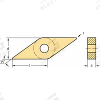 WALTER Diamond Turning Insert: VNMG333-MK5 WKK10S, VNMG160412-MK5 WKK10S (MPN 6361491). Key specifications — attr257732: VNMG333-MK5 WKK10S; attr257733: VNMG160412-MK5 WKK10S.