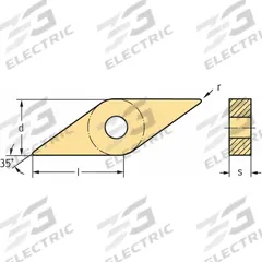WALTER Diamond Turning Insert: VNMG333-MK5 WKK10S, VNMG160412-MK5 WKK10S (MPN 6361491). Key specifications — attr257732: VNMG333-MK5 WKK10S; attr257733: VNMG160412-MK5 WKK10S.
