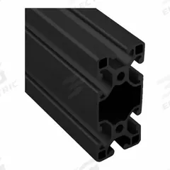T-Slot Framing Extrusion: 15 Series, 12 ft Lg, 3 in x 1 1/2 in, Black, Double, Grooved, 6 Slots (MPN 15QE1530L-BLK-144). Key specifications — System of Measurement: Inch; Finish: Anodized; Product Type: T-Slot Profile; Material: Aluminum; Yield Strength: 25,000 psi; Manufacturer Part Number: 15QE1530L-BLK-144; Brand: FAZTEK.