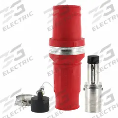 Single Pole Inline: Male, Red, 1000V AC, 1,135 A, Crimp Tube Termination, 49 Series (MPN 49M77-R). Key specifications — Gender: Male; Series: 49; Brand: LEVITON.