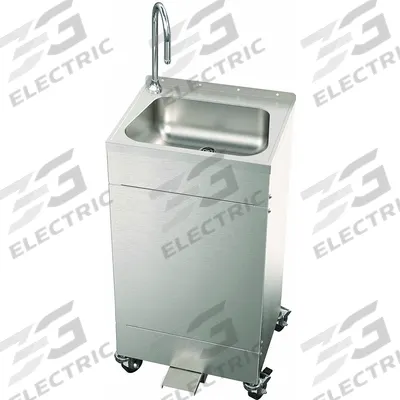 ACORN Portable Hand Washing Station: Water Heater Not Included, Single Foot Pedal - One-Bowl Portable Hand Sinks with Faucets