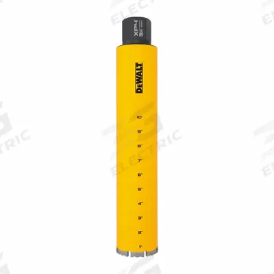 DEWALT Core Bit: 3 1/4 in Core Dia, 14 in Max Drilling Dp - Diamond-Tipped Core Bits for Wet Coring