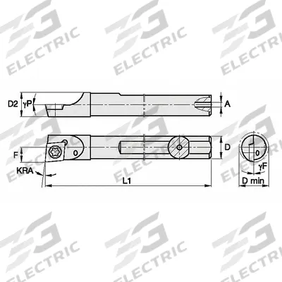 WIDIA Indexable Boring Bar: QSMI50055R (MPN 2825455) - Indexable Boring Bars