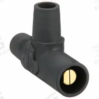 Tapping Tee: Female-Male-Female, Black, 600V AC/600V DC, 400 A, Series 16 (MPN HBLTBK). Key specifications — Brand: HUBBELL; Gender Configuration: Female-Male-Female.