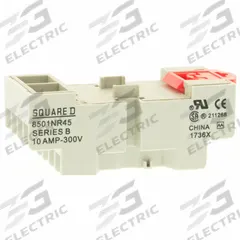 SCHNEIDER Relay Socket: 10 A Rating, DIN-Rail & Surface Socket Mounting, 14 Pins, G Socket, Elevator (MPN 8501NR45B). Key specifications — Brand: SCHNEIDER.