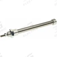 SMC Round Body Cylinder: 12 mm Bore, 100 mm Stroke, Non-Repairable, Stainless Steel, Nose Mounting (MPN CD85F12-100-B). Key specifications — attr1122958: Rotating Rod; attr942235: Stainless Steel; attr942202: SMC; attr942209: Aluminum; attr942227: Nose; attr942243: C85.