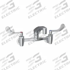 ELKAY Handle-Operated Faucet: Elkay®, Brass, Centerset, Wall, 2 Mounting Holes, 1.5 gpm Flow Rate (MPN LK940AT08T4S). Key specifications — Series: Elkay®; Brand: ELKAY.