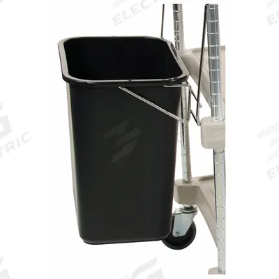 METRO Basket: For MY1627, For 29JU25-30, 25 lb Cap, Unfinished, Black - Bins & Baskets for Utility Carts with Plastic or Wire Shelves