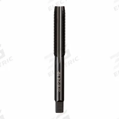 MILWAUKEE Straight Flute Tap: 3/8"-24 UNF, 2B, 4 Flute, Plug Chamfer - General Purpose Hand Taps