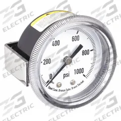 APPROVED VENDOR Panel-Mount Pressure Gauge: U-Clamp, 0 psi to 1,000 psi, 2 in Dial, 1/8 in NPT Male (MPN 4CEY3). Key specifications — Accuracy: ±3-2-3%; Brand: APPROVED VENDOR; Vibration Resistance Properties: None; Gauge Wetted Parts: Brass / Bronze.