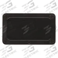 BRADY Blank Tag: Plastic, Black, Rectangle, 3 11/16 in x 2 3/16 in (MPN 41920). Key specifications — Material: Plastic; Color: Black; Brand: BRADY.
