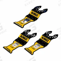 DEWALT Oscillating Tool Blade Set: 3 Blades, Semi-Circular, Universal Open-Back Connection, DEWALT (MPN DWA4258C-3). Key specifications — attr1140173: DWA4250; attr1097629: DEWALT; attr1097591: DEWALT.