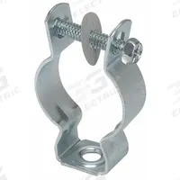 Conduit & Cable Hanger - Screw-On: 1 in Trade Size, Steel, BL1420. Key specifications — Color: Gray; Compatible Conduit Trade Size: 1 in; Compatible Conduit Type: EMT; RMC; Compatible Nominal Conduit/Pipe Size: 1 in; Compatible Pipe Size: 1 in; Finish: Zinc Plated; For Use With: Strut Attachment.