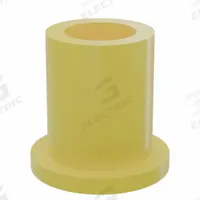 BUNTING BEARINGS Flanged Sleeve Bearing: PTFE, 1/2 in Bore, 3/4 in OD, 1 in Overall Lg, Yellow (MPN BJ5F081208). Key specifications — Brand: BUNTING BEARINGS; Color: Yellow.