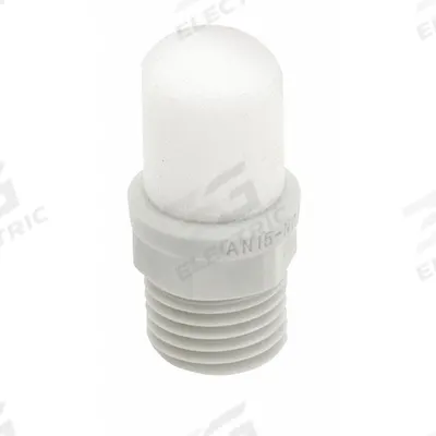 SMC Exhaust Silencer Mist Eliminator: 1/4 in NPT, 14 mm Hex Size, 35.3 cfm - Pneumatic Exhaust Silencers / Mufflers