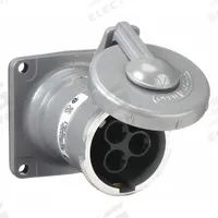 HUBBELL Pin and Sleeve Receptacle: Silver, 250V DC/600V AC, Single Phase, 100 A, 2 Pole, 3 Wire (MPN HBL3100RS2W). Key specifications — Brand: HUBBELL.