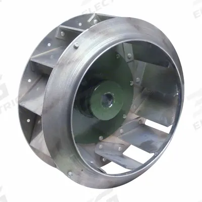 CANARM Blower Wheel: Backward-Inclined, 24 1/2 in Dia, 9 7/16 in W, CW Hub End - Backward-Inclined Blower Wheels