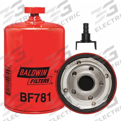 BALDWIN FILTERS Fuel Filter: Spin-On, 3 11/16 in Outside Dia, 1-12 Thread Size, Diesel Fuel - Spin-On Fuel Filters