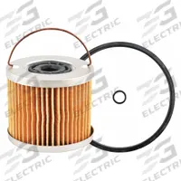 BALDWIN FILTERS Fuel Filter: Cartridge, 3 1/4 in Outside Dia, 5/8 in Inside Dia, Diesel Fuel, Diesel (MPN PF598). Key specifications — Baldwin Interchange: PF598; FleetGuard Interchange: FS20101; Brand: BALDWIN FILTERS; Media Material: Cellulose; Includes: (2) Attached Grommet; Compatible Vehicle Type: Buses; Compatible Vehicle Make: Racor.