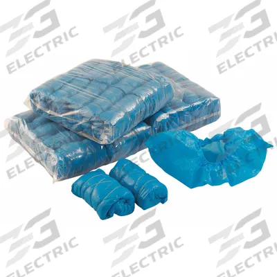 BIOCLEAN Shoe Covers: Polyethylene, ISO 4 (Class 10) and above, Sterile, Slip Resistant Sole - ISO 4 Clean-Processed & Sterile Boot & Shoe Covers