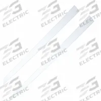 MIRREDGE Strips: 1 1/2 in Overall Ht, 48 in Overall Wd, 1/8 in Overall Dp, 2 PK (MPN 16248). Key specifications — Brand: MIRREDGE; Corner Shape: Square; Finish: White Acrylic; Color: White; Material: Acrylic; Lighted: No.