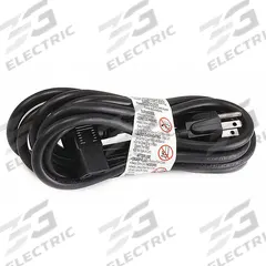 MONOPRICE PC Power Cord: 10 ft Lg, 3/16, 5-15P Plug, C13 Receptacle, SJT, PVC, 13 A Current, 125V AC (MPN 20PX06ID). Key specifications — Brand: MONOPRICE; Jacket Material: PVC.