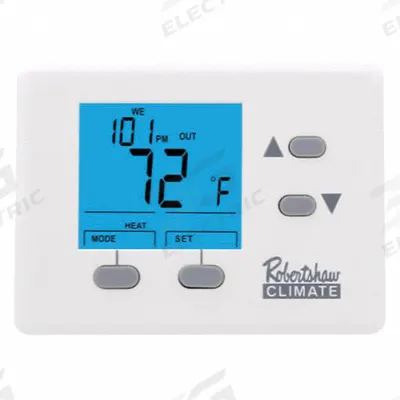 Robertshaw Digital Wall Thermostat: Heat and Cool, Manual - Standard Thermostats
