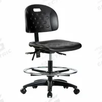 Ergonomic Chair: Polyurethane, Armless, Ht Range 19 3/4 in to 27 1/2 in, 18 in Seat Wd, 5 Casters (MPN BR-HPMBCH-RG-T1-A0-CF-RC-BLK). Key specifications — Foot Support: Yes; Back Tilt Backward: 13.5°; Back Tilt Forward: 10.5°; Base Material: Nylon; Brand: APPROVED VENDOR; Product Type: Ergonomic Chair; ESD-Safe: Not ESD Safe; Seat Tilt Backward: 3°.