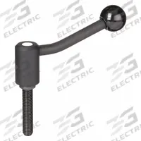 KIPP Adjustable Handle: Steel, 5/8"-11 Thread, 60 mm Thread Lg, 128.5 mm Lg (MPN K0108.4A61X60). Key specifications — Brand: KIPP.