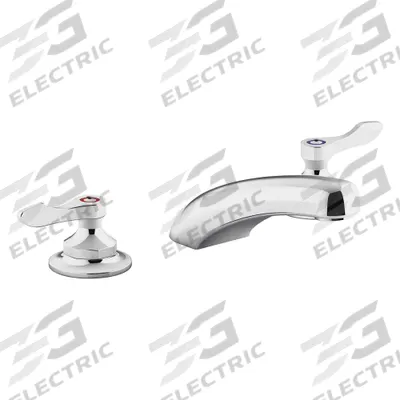 KOHLER Straight Spout Bathroom Faucet: Triton Bowe, Brass, Polished Chrome Finish - Widespread Handle Bathroom Faucets