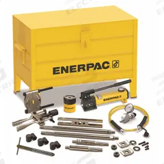 ENERPAC Hydraulic Puller Set: 3.5 ton Capacity with Attachments, 7 ton Cylinder Nominal Capacity (MPN BHP162). Key specifications — attr98874: ENERPAC; attr96739: Cross Bearing Puller; attr1177737: Hand Pump.