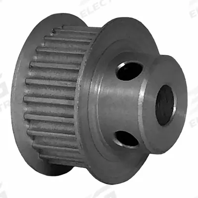 Dayton Timing Pulley: Modified Curvilinear, Fixed, For GT Timing Belt Section - GT Section Fixed-Bore Timing Pulleys with Hub