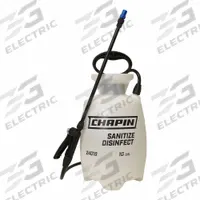 CHAPIN Handheld Sprayer: Spot, 1 gal Tank, Poly Tank, 25 ft Max Spray Distance, 60 psi, 21-30 ft (MPN 24019). Key specifications — Brand: CHAPIN; Chemical Compatibility: Bleach and Disinfectant; Tank Material: Poly.