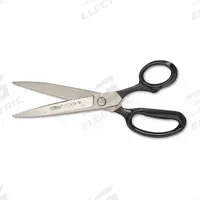 CRESCENT WISS Shears: Ambidextrous, 9 in Overall Lg, Smooth, High Carbon Steel, Sharp, Black, Metal (MPN 37N). Key specifications — attr308499: Smooth; attr308500: High Carbon Steel; attr308501: Sharp; attr308502: Black; attr308505: Ambidextrous; attr308522: General Purpose; attr324896: CRESCENT WISS.
